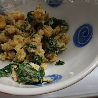 小松菜炒り卵